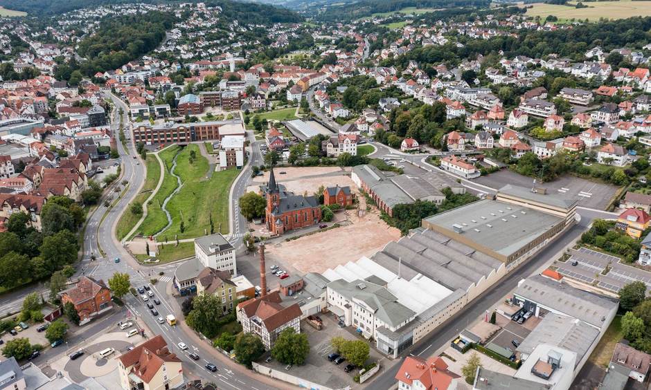 Drohnenaufnahme von Bad-Hersfeld