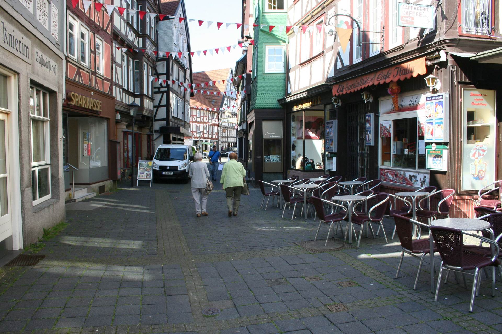 Alsfeld Städtebaulicher Denkmalschutz. Mainzer Gasse.