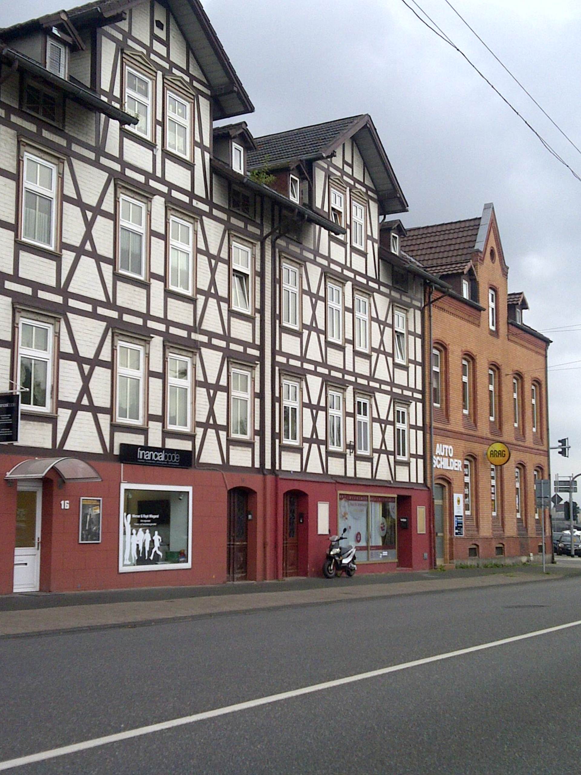 Häuserzeile mit Fachwerk in Eschwege