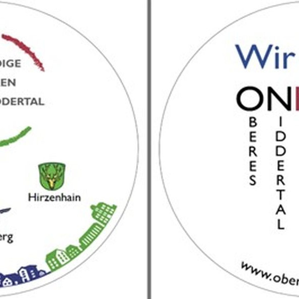 Bierdeckel zur Bewerbung der interkommunalen Website